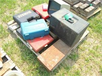 Pallet Of Empty Tool Containers & Cases