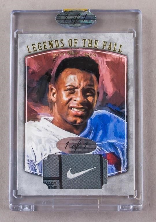 NFL Legends of the Fall Jerry Rice Jersey Card