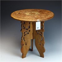Teak wood  table with inlay