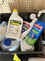 Garage Misc. oil, cleaners, lawn chemicals