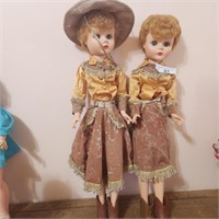 Vintage Gail of the Golden West Dolls -Lot of 2 -