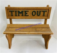 Wooden Time Out Bench
