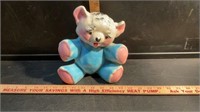 CERAMIC MORTON BLUE TEDDY BEAR PLANTER 1950’s