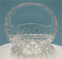 Lead Crystal Handled Bridal Basket
