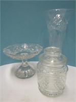 Stamped English Crystal Vase