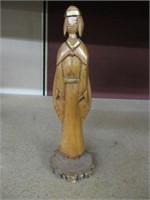 vintage Handcarved Wooden Statue Saint