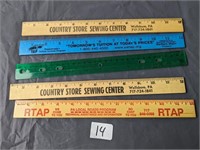 Lot of Rulers- Some Advertising from Wellsboro, Pa