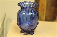 Cobalt Blue Glass Vase