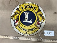 Lions Club International.     Sign single sided