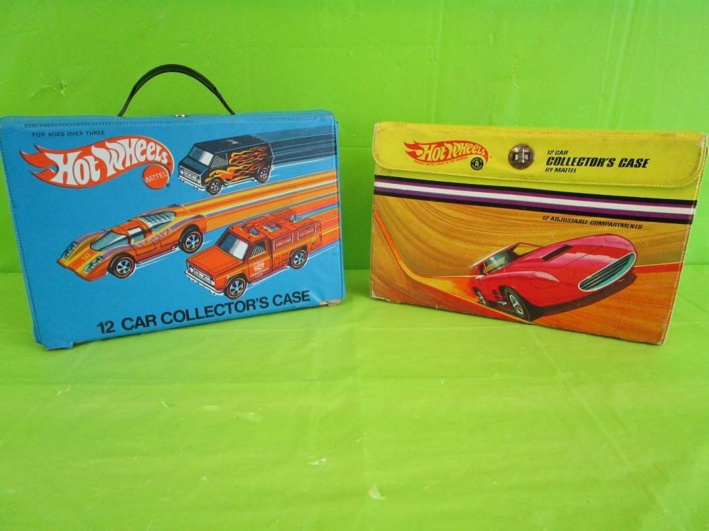 1968 12 Car Hot Wheel Case & 1975 12 Car Hot Wheel