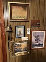 Nautical Framed Pictures & Necklace