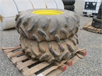 (2) Tractor Tires & Rims