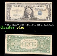 **Star Note** 1957 $1 Blue Seal Silver Certificate