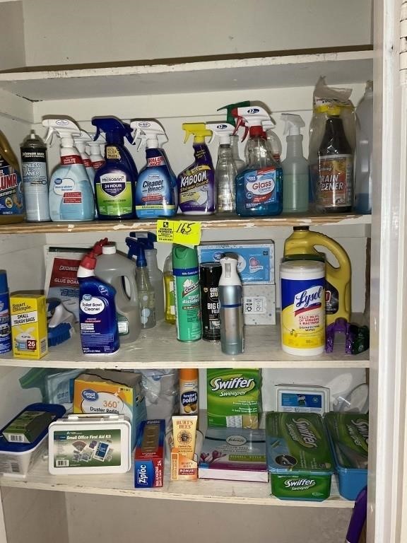 GROUP OF CLEANING SUPPLIES