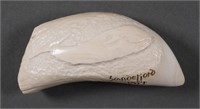 Sandefjord Whale Tooth Scrimshaw