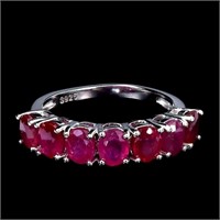 Natural Red Ruby Ring