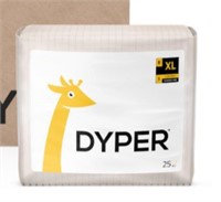 DYPER Eco Friendly Toddler Briefs, XL. 25ct - NEW