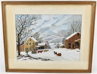 Faith Miller, Early American Style Oil Painting