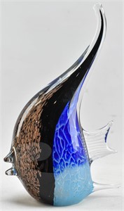 Murano Style Glass Fish Figurine