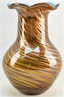 Art Glass Metallic Glitter Vase