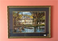 SIGNED PRINT BY BILL STROUD 40 X 29 PLANTATION