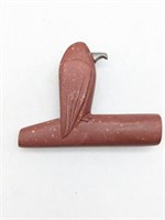 Native American Bird Effigy Carved Pipe