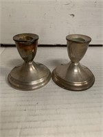 Crosby Weighted Sterling Candle Holders