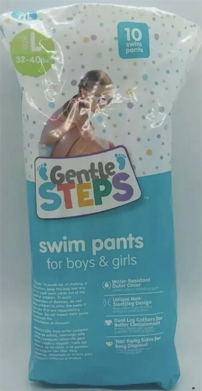 Gentle Steps Swim Pants for Boys and Girls Size L