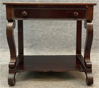 Antique Empire One Drawer Console