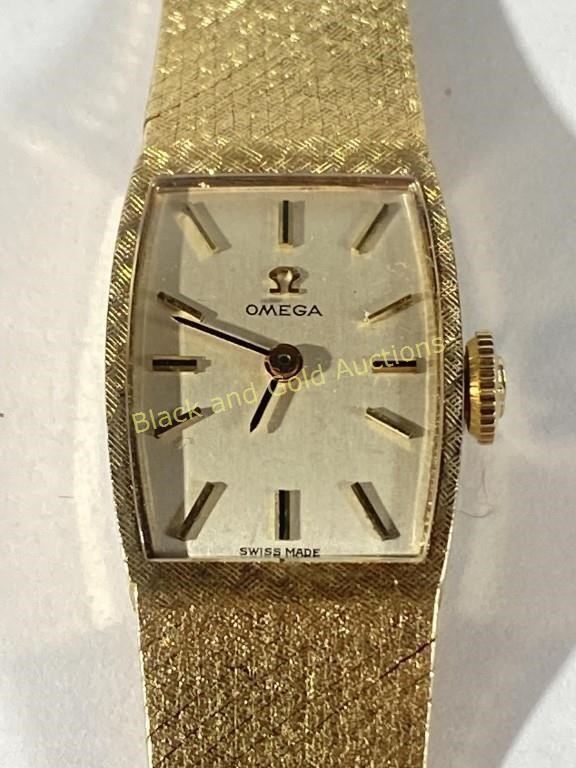 14K Gold Omega Watch