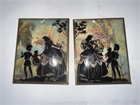 2-VINTAGE SILHOUETTE PICTURES