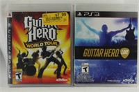 PS3 GUITAR HERO WORLD TOUR & GUITAR HERO LIVE