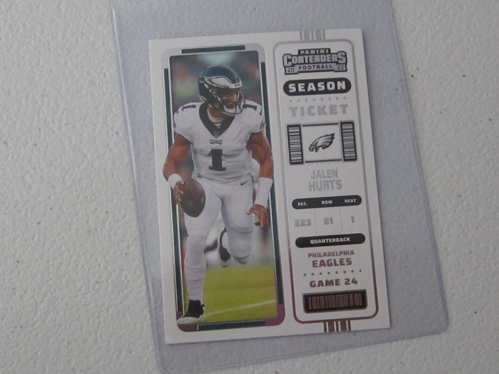 2022 CONTENDERS JALEN HURTS SEASON TICKET EAGLES