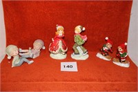 FIGURINE BOX LOT - 2 ARE LEFTON