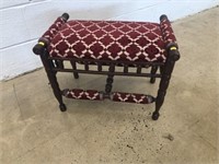 Antique Upholstered Footstool