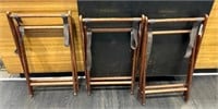 3 Waiter Tray Stands