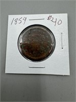 1854 Large Cent