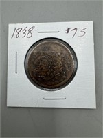 1838 Large Cent