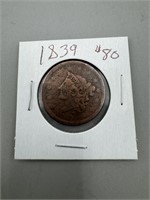 1839 Large Cent