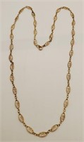 (H) 14kt (585) Yellow Gold Necklace (18" long)