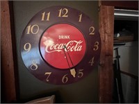 VINTAGE ROUND COCA COLA CLOCK