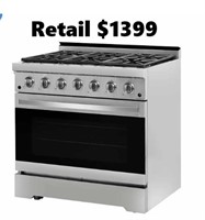 Duro 36" Freestanding Gas Range with 6 Italian