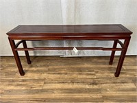 Asian Rosewood Finish Entry Table
