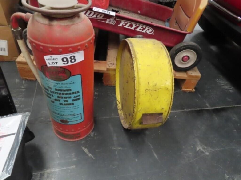 Vintage Fire Extinguisher & Fuel Can