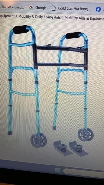 New heavy duty folding walker