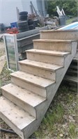 6 step 4 and 1 half feet stair riser