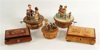 Five Music Boxes Thorens and Reuge