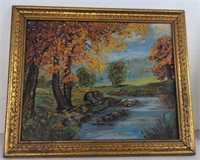 Oil on canvas signed NP '58 approximately