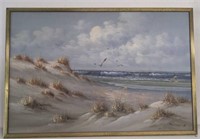 Framed oil on canvas signed Bill Corins 37"x25"