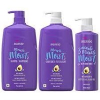 AUSSIE MIRACLE MOIST SHAMPOO CONDITIONER AND 3